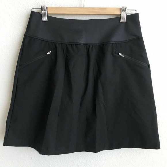 Puma Dresses & Skirts - NEW Puma Womens PWRSHAPE Skirt Skort Black Size Medium Golf Tennis Zip Pockets